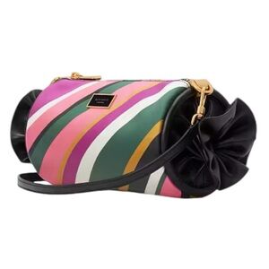 Kate Spade Sweet Treats Multicolor stripes barrel bag